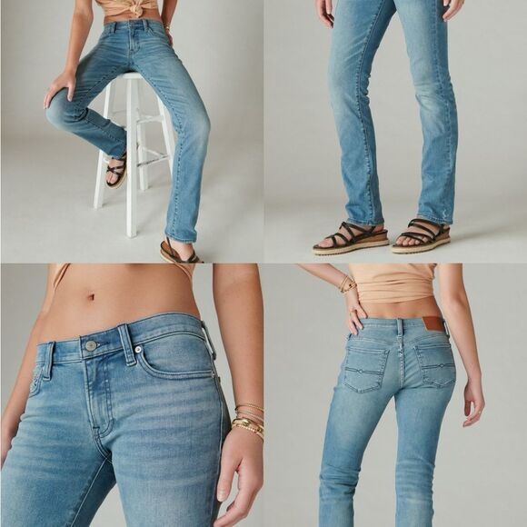 30 Inseam | Lucky Brand Mid Rise Sweet Straight - Picture 2 of 15